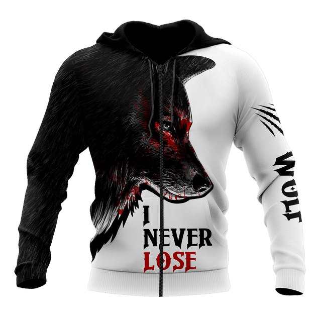 Wolf - I Never Lose 3D All Over Printed Unisex Shirts