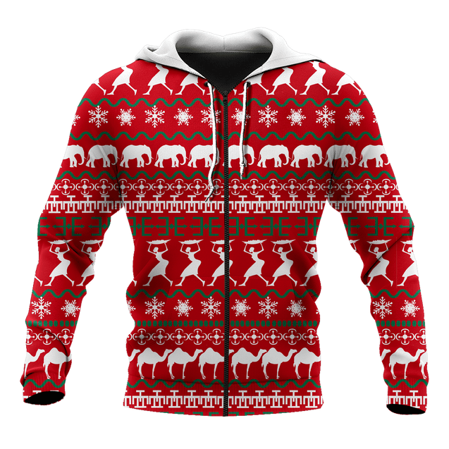 African Xmas Unisex Deluxe Hoodie ML