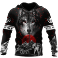 Night Wolf 3D All Over Printed Hoodie For Men and Women AM092005