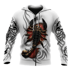 Scorpio Tribal Tattoo 3D All Over Printed Shirt for Men and Women