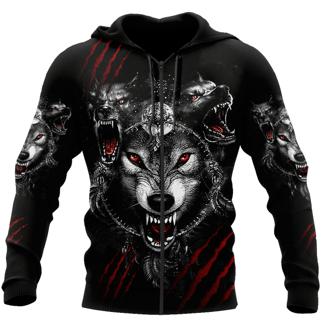 Wolf 3D All Over Printed Hoodie For Men and Women AM082071