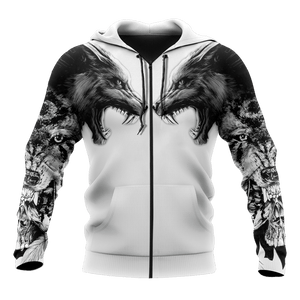 Tattoo wolf 3D hoodie shirt for men and women AM102014S