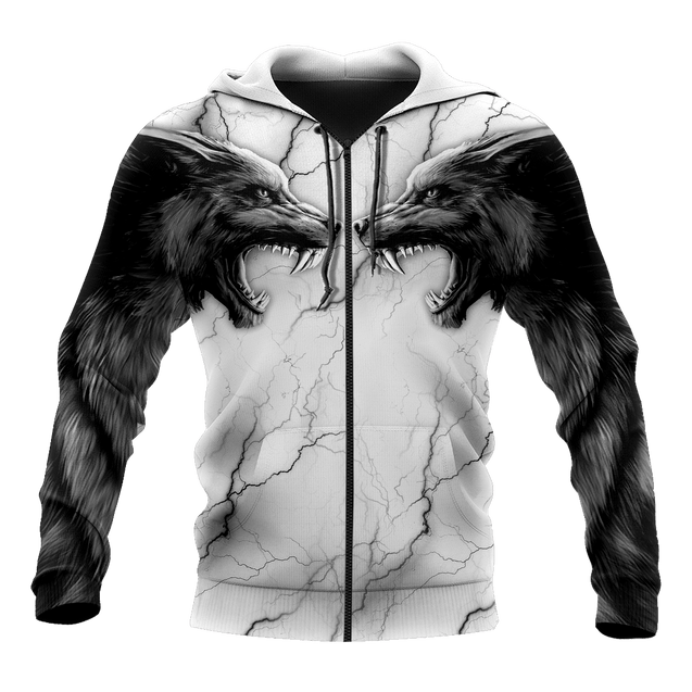 Tattoo wolf 3D hoodie shirt for men and women AM102014