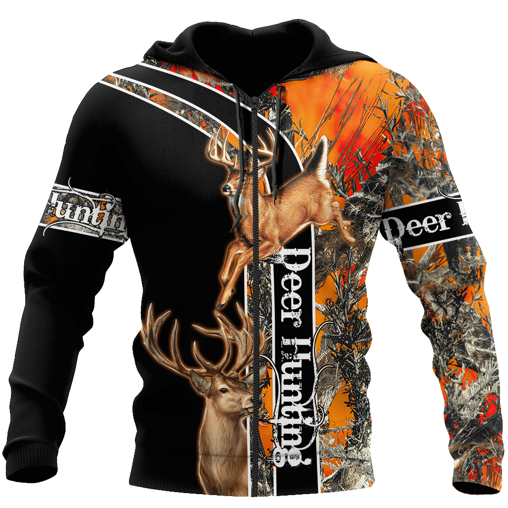 Deer Hunting Hoodie 3D All Over Printed Shirts For Men LAM