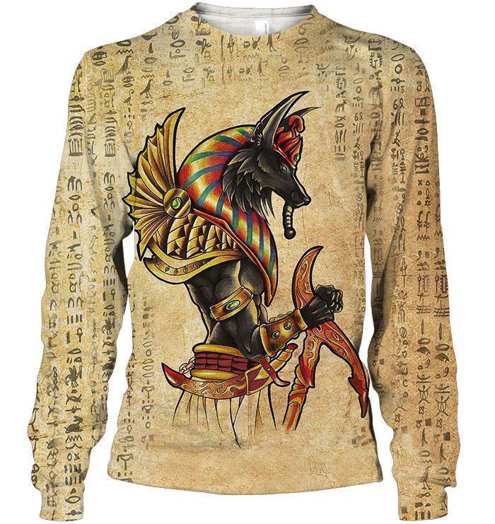 Ancient Egypt God all over printed Shirts for men and women HC15801-Apparel-Huyencass-Sweatshirt-S-Vibe Cosy™