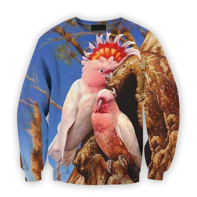 3D Printed Parrots Tops-Apparel-PHL-Sweatshirt-S-Vibe Cosy™