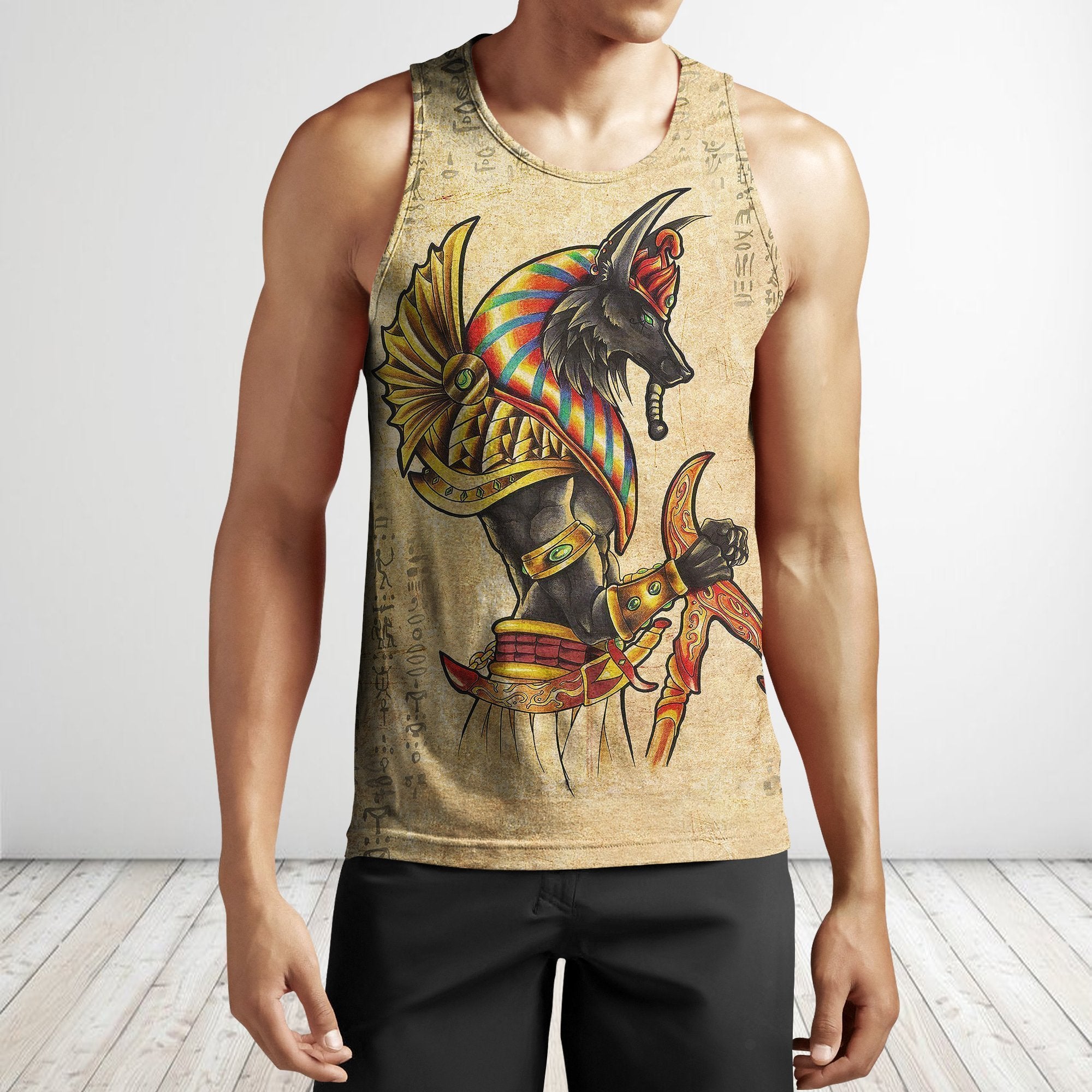 Ancient Egypt God all over printed Shirts for men and women HC15801-Apparel-Huyencass-Tank top-L-Vibe Cosy™