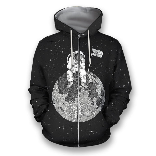 3D all over print adolescentes sad-Apparel-HbArts-Zipped Hoodie-S-Vibe Cosy™