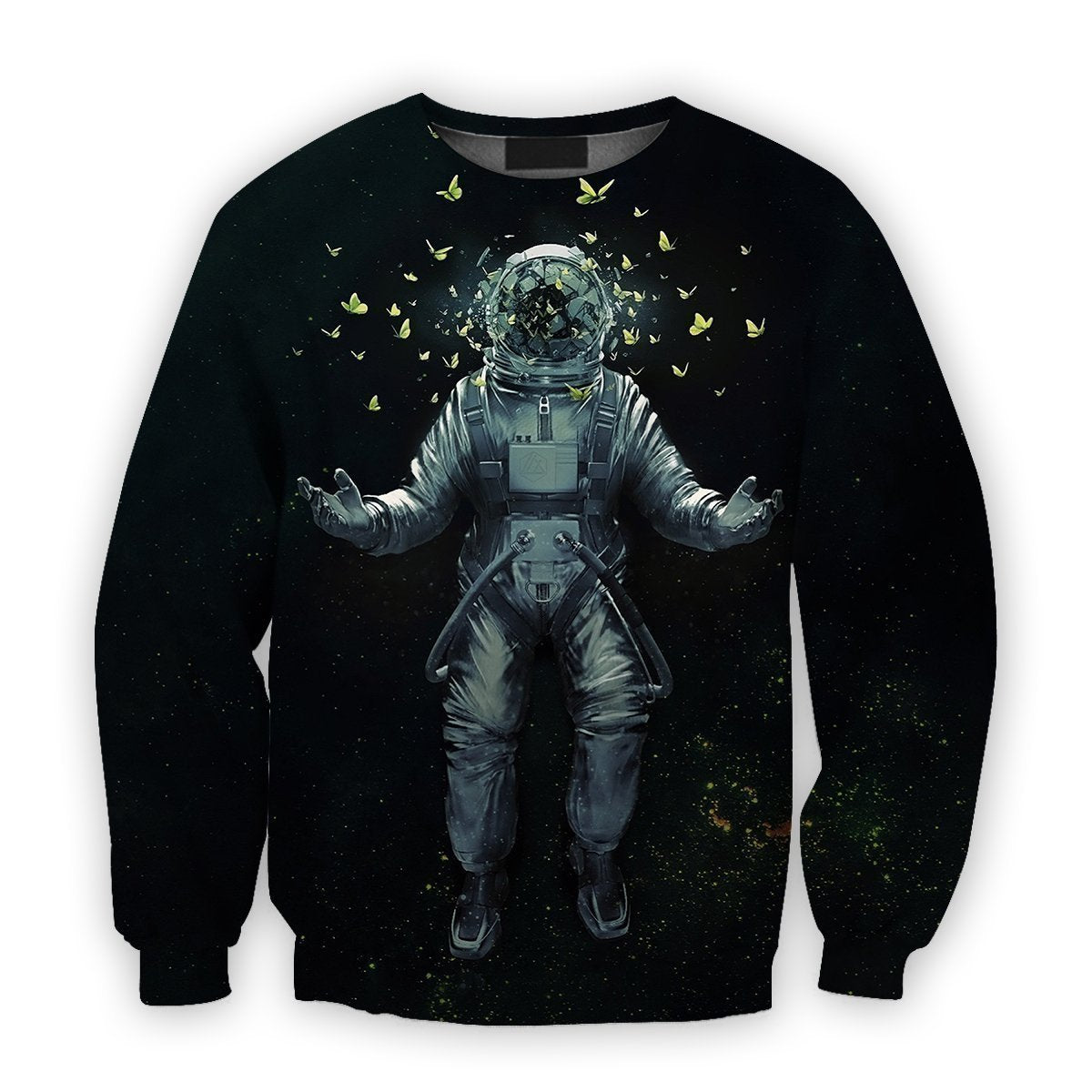 3D all over print astronaut with butterfly-Apparel-HbArts-Sweatshirt-S-Vibe Cosy™