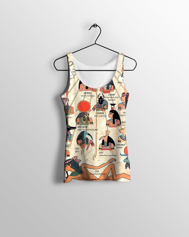 All Over Printed The Main Gods of Ancient Egypt-Apparel-HbArts-Tank top-S-Vibe Cosy™