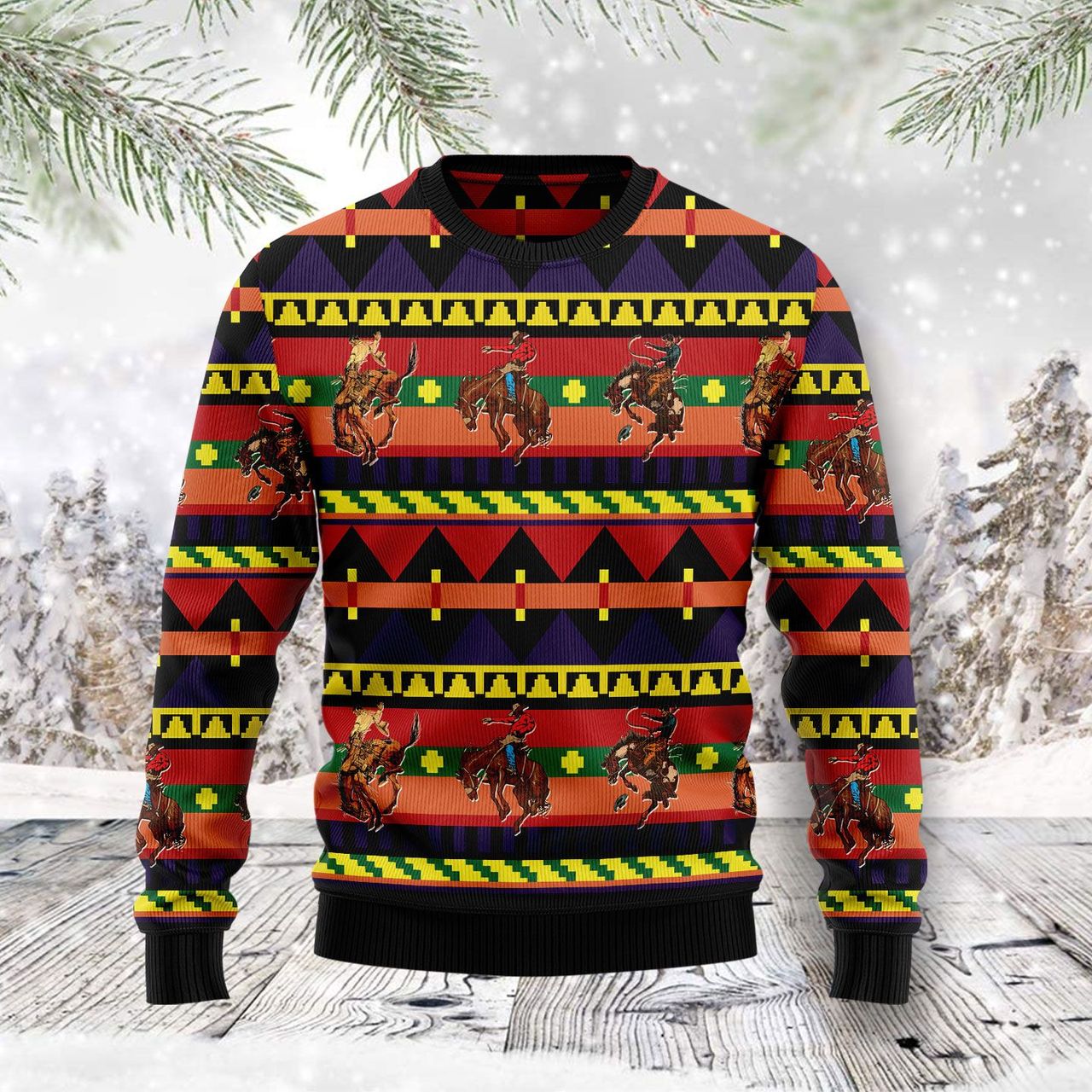 Native American Ugly 3D All Over Printed Christmas Sweater