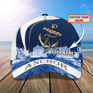 Anchor Drops Sea Custom name 3D printed Classic Cap