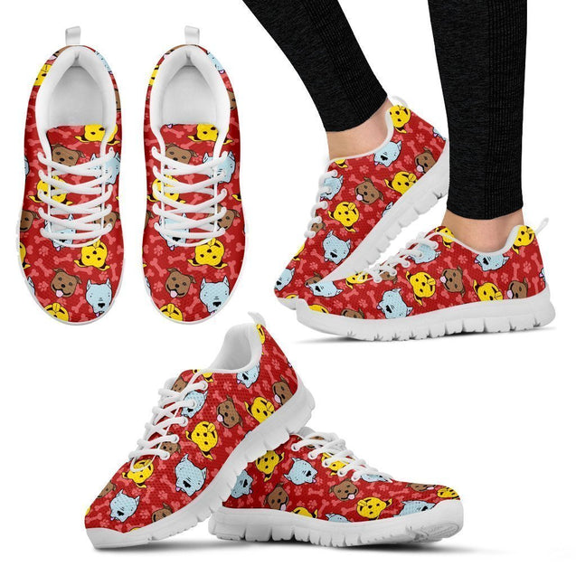 Pitbull Lover Women's Sneakers V2.-6teenth World™-Women's Sneakers-US5 (EU35)-Vibe Cosy™