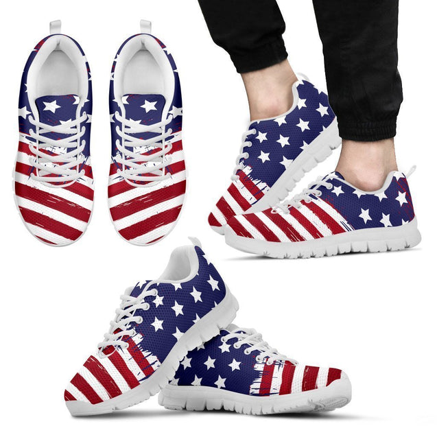 USA COLLECTION - Men's Sneakers white-6teenth World™-Men's Sneakers-US5 (EU38)-Vibe Cosy™