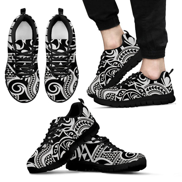 Poly Tribal Sneakers 33 - AH - J9-SNEAKERS-Alohawaii-Men's Sneakers-US5 (EU38)-Black-Vibe Cosy™