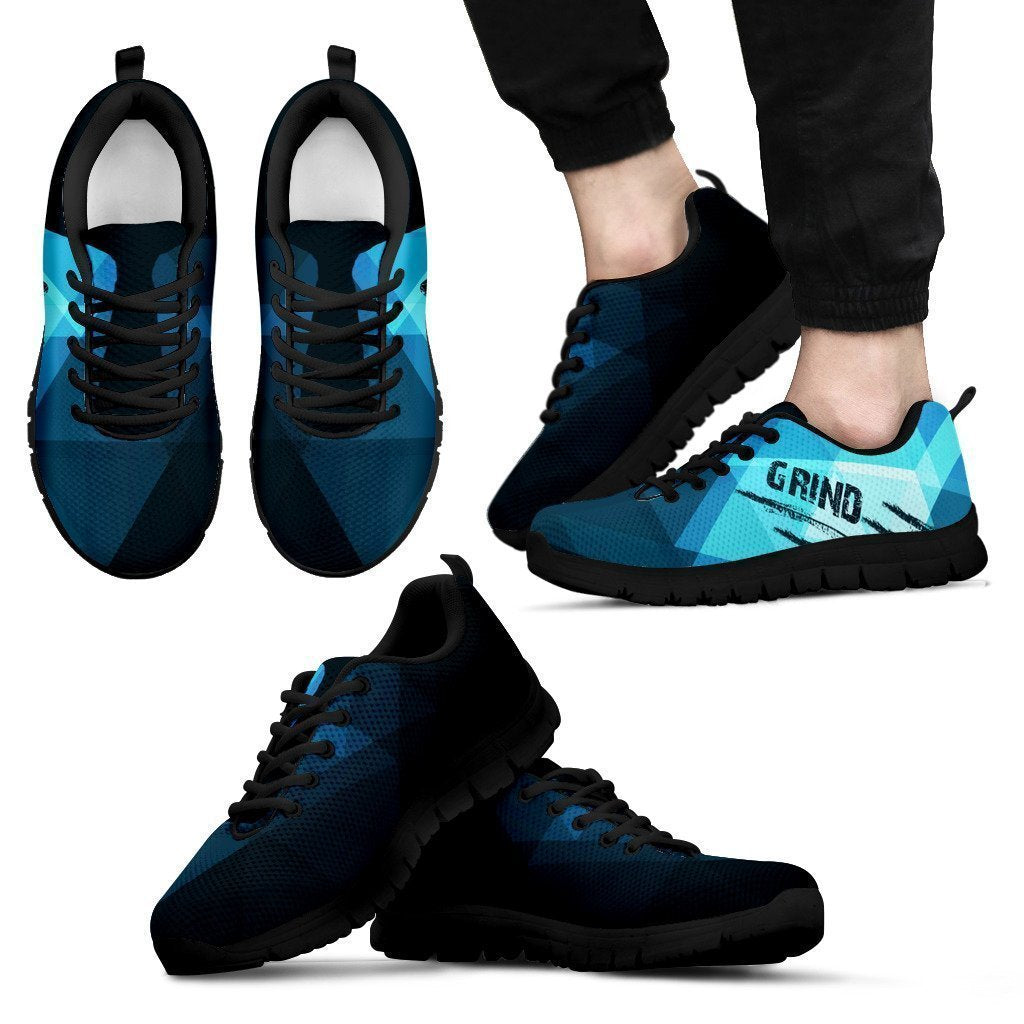 Grind Abstract Men's Sneakers Black-6teenth World™-Men's Sneakers-US5 (EU38)-Vibe Cosy™