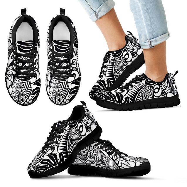 Poly Tribal Sneakers 36 - AH - J9-SNEAKERS-Alohawaii-Kid's Sneakers-11 CHILD (EU28)-Black-Vibe Cosy™