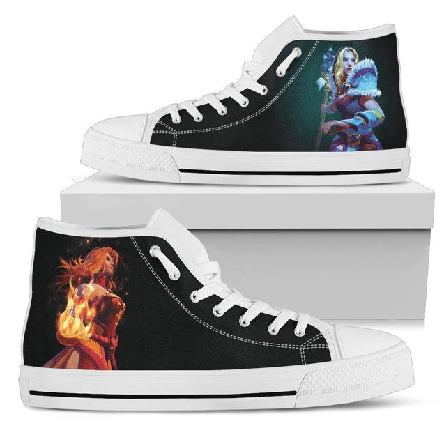 Dota 2-Shoes-6teenth Outlet-Mens High Top - White - Dota 2-US5 (EU38)-Vibe Cosy™