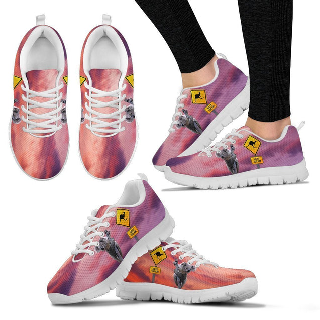 AUSTRALIA KOALA AND SIGN SNEAKER K5-SNEAKERS-HP Arts-Women's Sneakers - White - AUSTRALIA KOALA AND SIGN SNEAKER (WOMEN)-US5 (EU35)-Vibe Cosy™