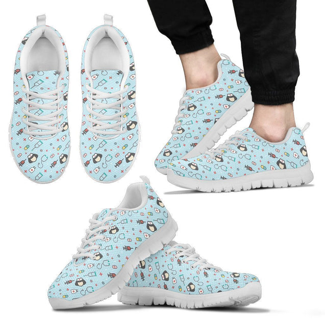 Nurse shoes-Shoes-6teenth Outlet-Men's Sneakers - White - Nurse Shoes-US5 (EU38)-Vibe Cosy™