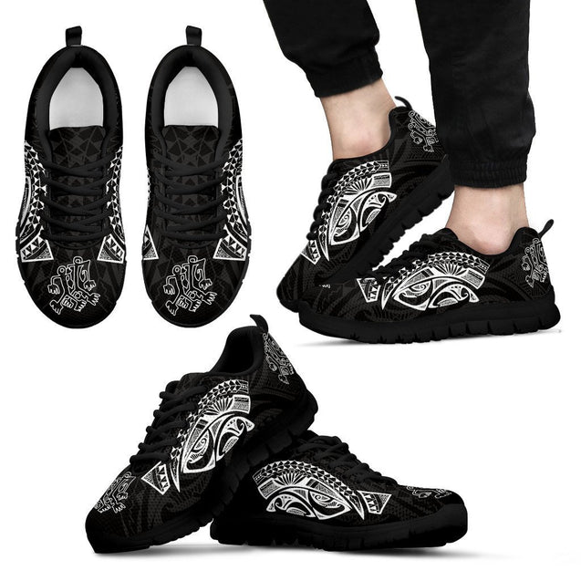 Guam Sneakers - Polynesian Version - NN9-SNEAKERS-Polynesian Print-Men-US5 (EU38)-Black-Vibe Cosy™