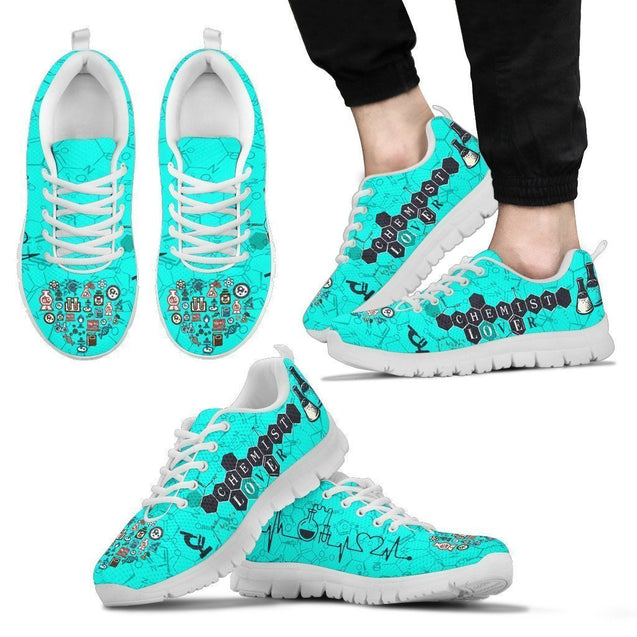 Chemist - turquoise men's Sneakers-6teenth World™-Men's Sneakers-US5 (EU38)-Vibe Cosy™