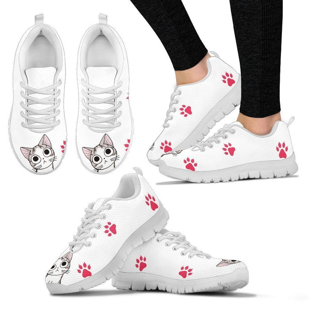 Women's Sneakers - Cat paws-6teenth World™-Women's Sneakers-US5 (EU35)-Vibe Cosy™