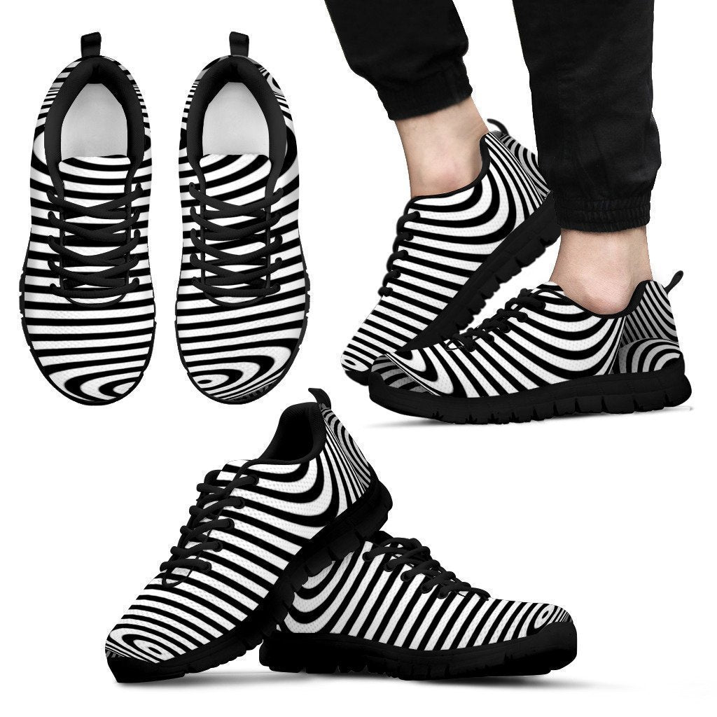 Black and white Men's Sneakers-6teenth World™-Men's Sneakers-US5 (EU38)-Vibe Cosy™