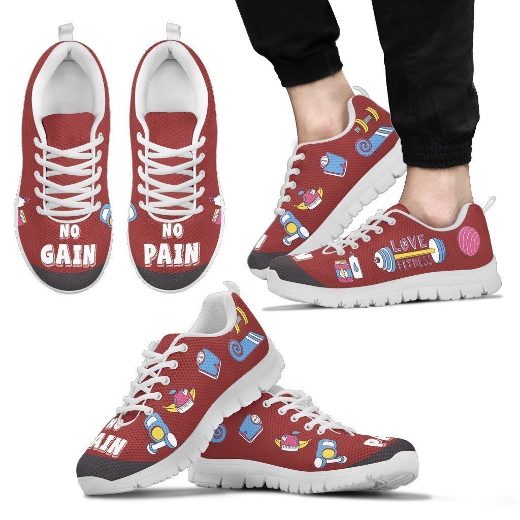 No Pain No Gain Men's Sneakers-6teenth World™-Men's Sneakers-US5 (EU38)-Vibe Cosy™