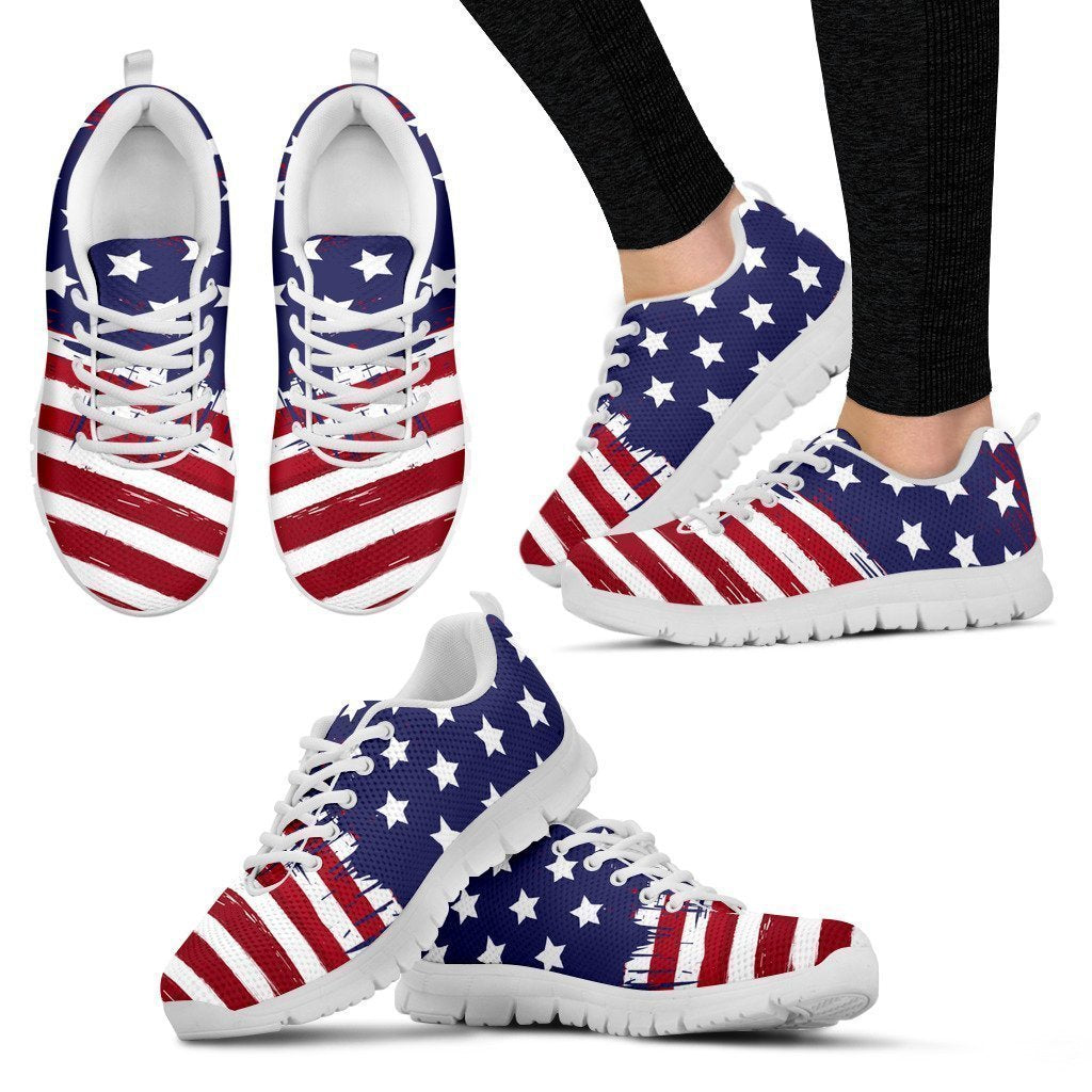 USA COLLECTION - Ladies Sneakers-6teenth World™-Women's Sneakers-US5 (EU35)-Vibe Cosy™