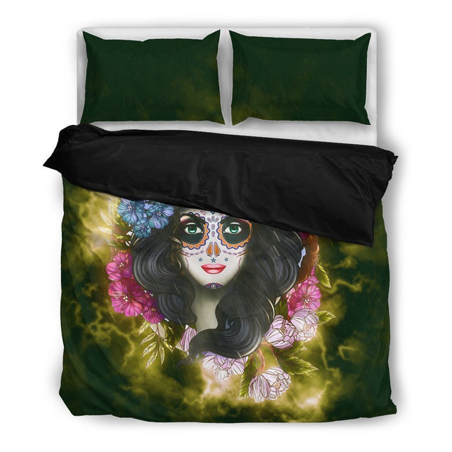 Skull Girl-6teenth World™-Bedding Set-Twin-Vibe Cosy™