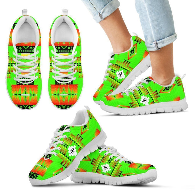 Seven Tribes Lime Green Sopo Kid's Sneakers White Sole-6teenth World™-Kid's Sneakers-11 CHILD (EU28)-Vibe Cosy™