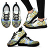 Australia shoes- Koala with mimosa flower sneakers NN8-SNEAKERS-HP Arts-Women's Sneakers - Black - Australia shoes- Koala with mimosa flower women's sneakers black NN8-US5 (EU35)-Vibe Cosy™