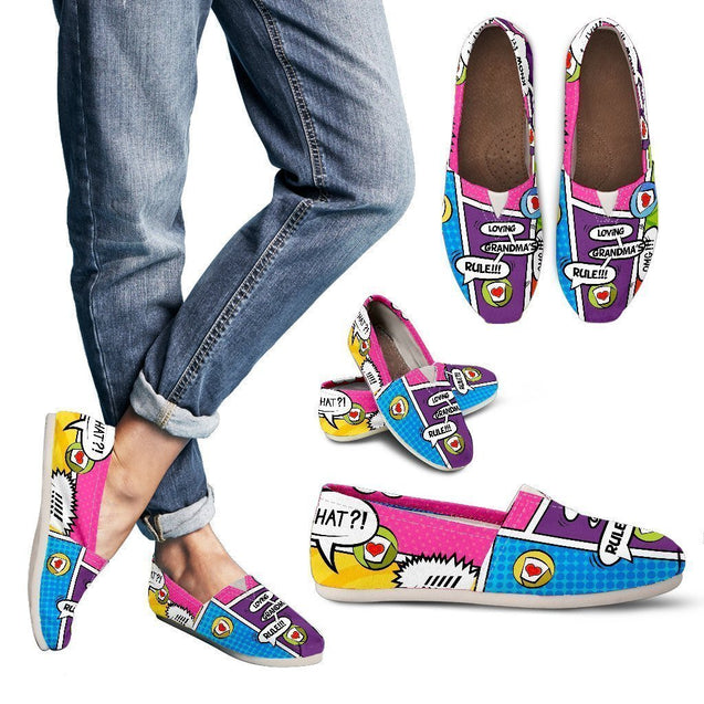 Loving Grandma Rules - Women's Casual-6teenth World™-Women's Casual Shoes-US6 (EU36)-Vibe Cosy™