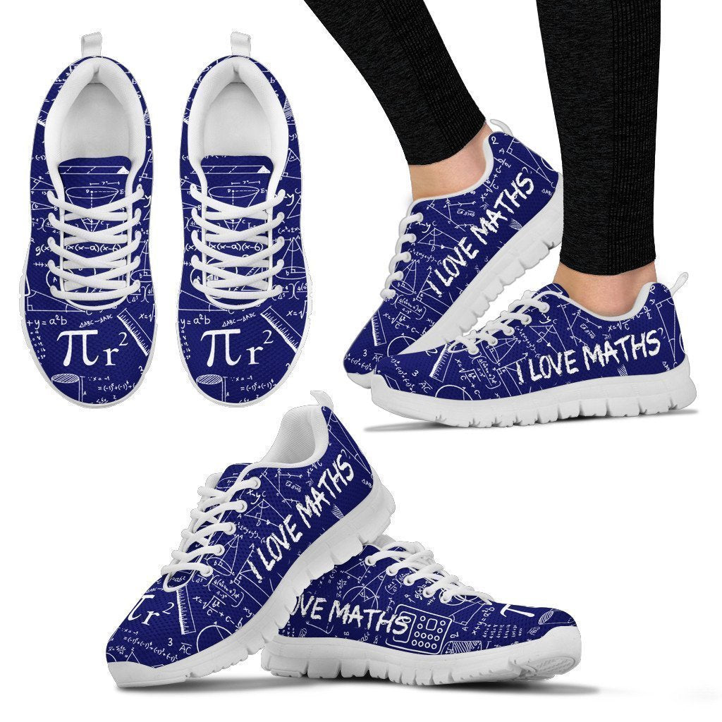 Math BLUE Women's Sneakers-6teenth World™-Women's Sneakers-US5 (EU35)-Vibe Cosy™