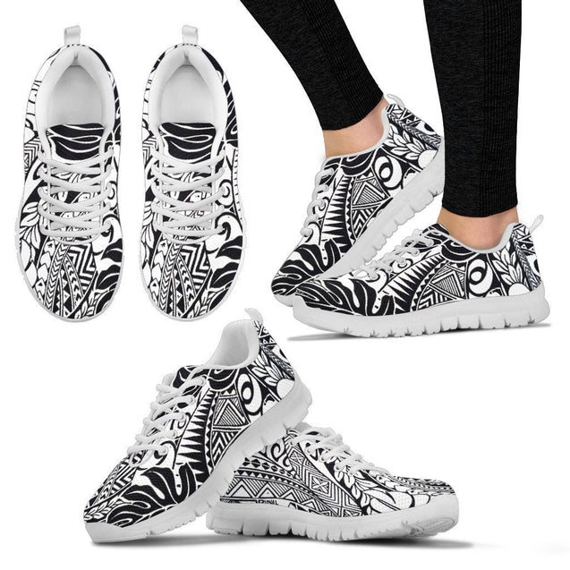 Poly Tribal Sneakers 36 - AH - J9-SNEAKERS-Alohawaii-Women's Sneakers-US5 (EU35)-White-Vibe Cosy™