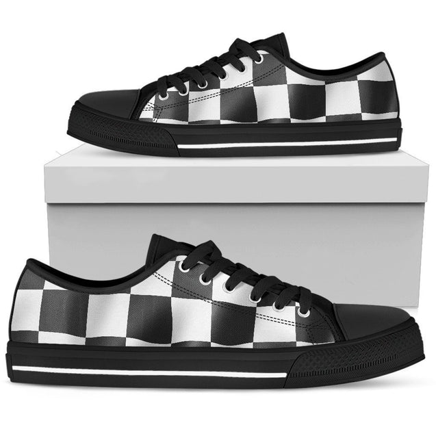 Racing Checkerboard low top-6teenth World™-Men's Low Top Shoe-US5 (EU38)-Vibe Cosy™