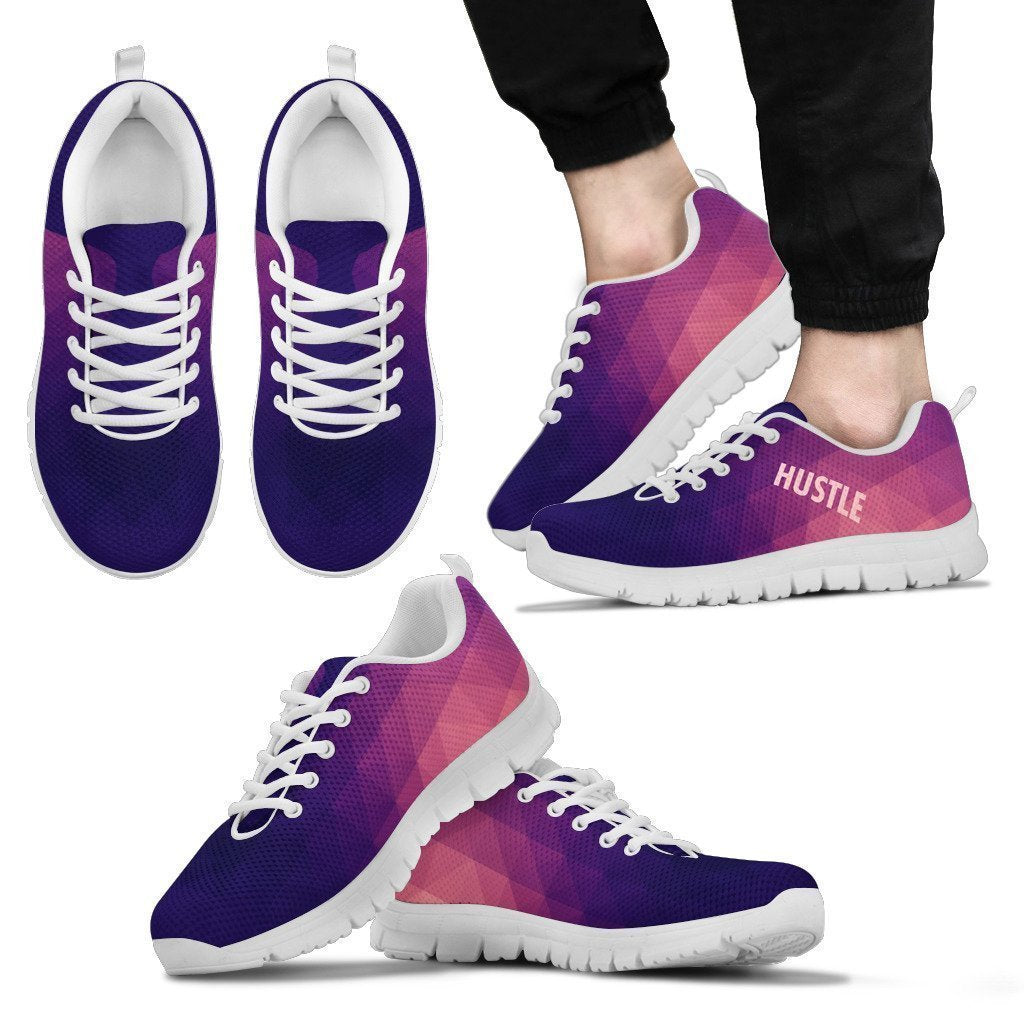 Hustle Abstract Men's Sneakers White-6teenth World™-Men's Sneakers-US5 (EU38)-Vibe Cosy™
