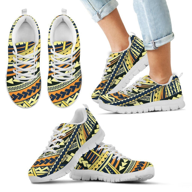 Poly Tribal Sneakers 15 - AH - J9-SNEAKERS-Alohawaii-Kid's Sneakers-11 CHILD (EU28)-White-Vibe Cosy™