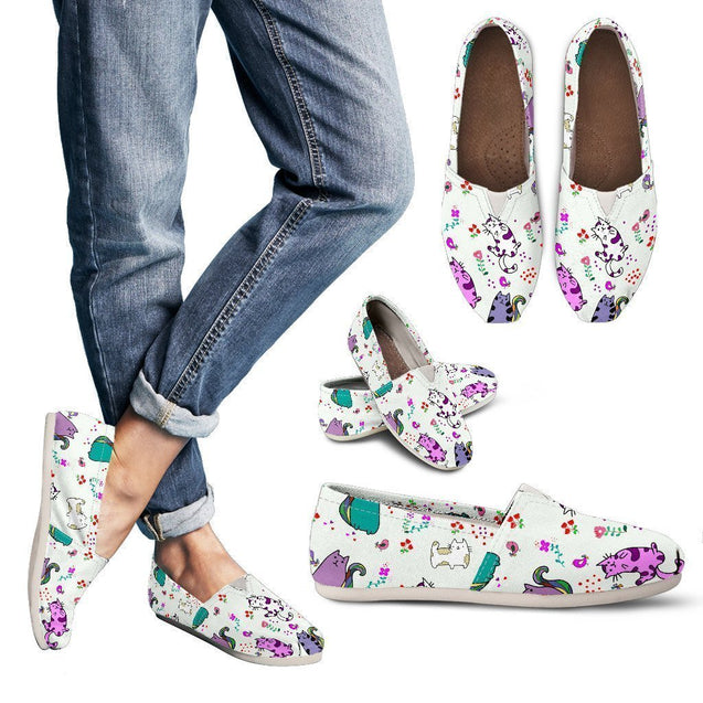 Playful Cat Women's Casual Shoes-6teenth World™-Women's Casual Shoes-US6 (EU36)-Vibe Cosy™