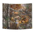 Tapestry - Hunting Camo-HP Arts-Wall Tapestry - Tapestry - Hunting Camo-Small 60" x 51"-Vibe Cosy™