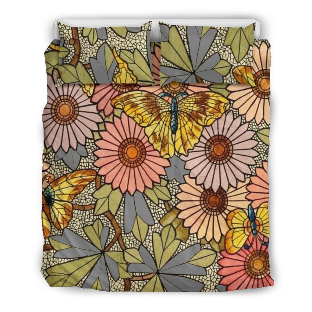 Butterfly Flower Bedding Set-6teenth World™-Bedding Set-US Twin-Vibe Cosy™