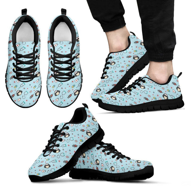 Nurse shoes-Shoes-6teenth Outlet-Men's Sneakers - Black - Nurse shoes-US5 (EU38)-Vibe Cosy™