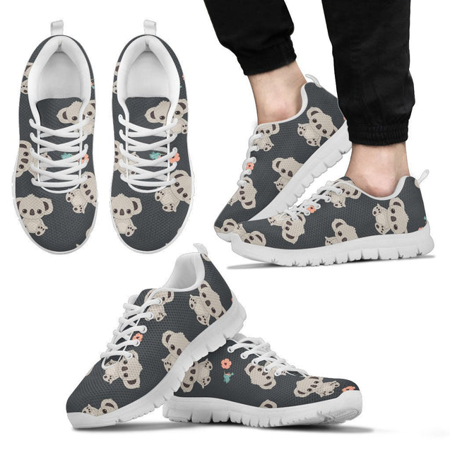 Australia shoes- Koala pattern sneakers NN8-SNEAKERS-HP Arts-Men's Sneakers - White - Australia shoes- Koala pattern men's sneakers white NN8-US5 (EU38)-Vibe Cosy™