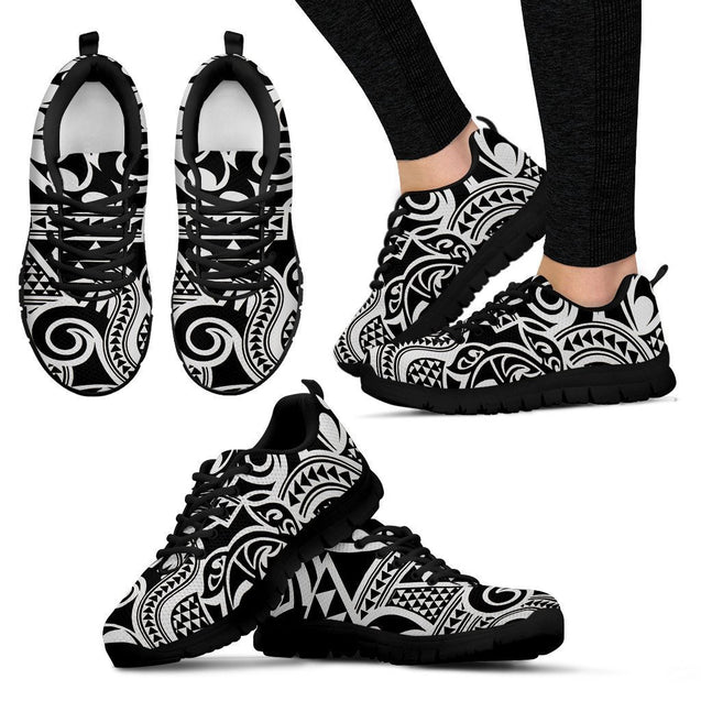 Poly Tribal Sneakers 33 - AH - J9-SNEAKERS-Alohawaii-Women's Sneakers-US5 (EU35)-Black-Vibe Cosy™