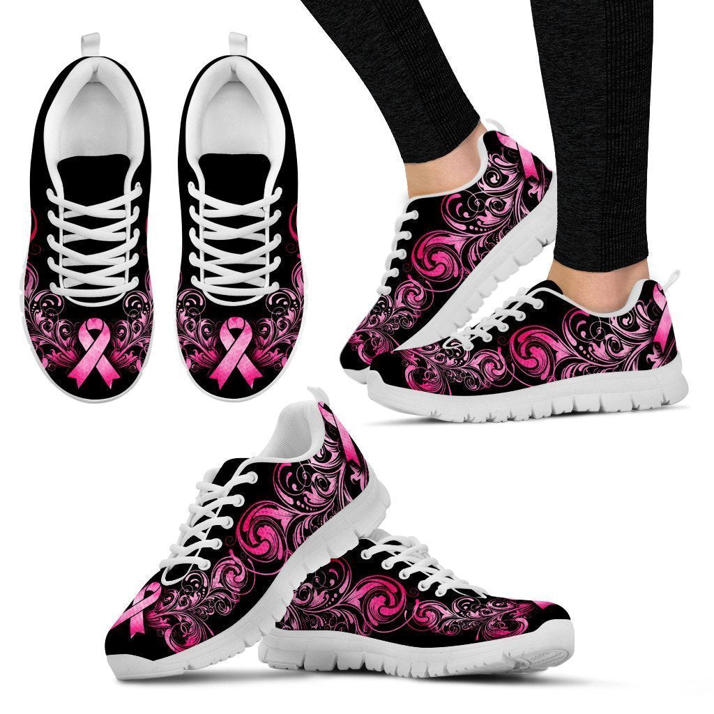 Breast Cancer Awareness Women's Sneakers-6teenth World™-Women's Sneakers-US5 (EU35)-Vibe Cosy™
