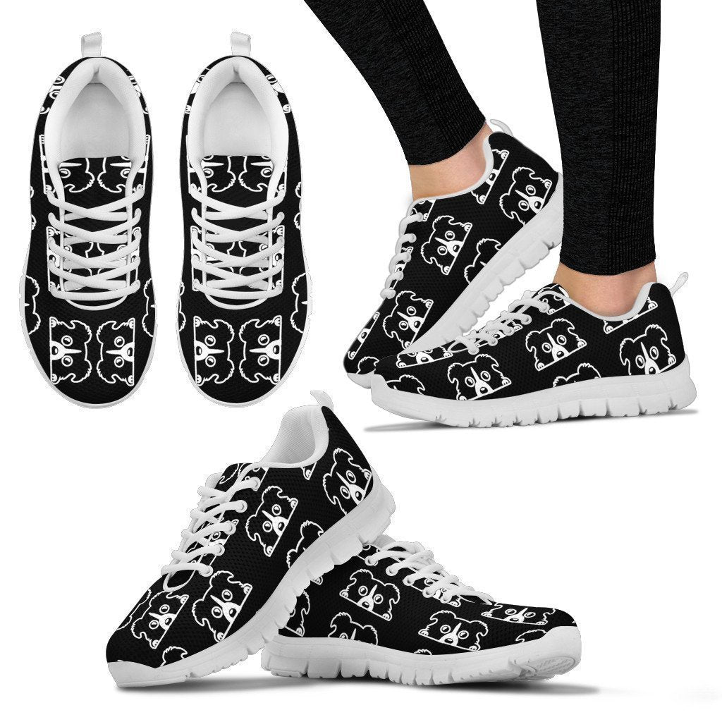 Border Collie Lover Women's Sneakers-6teenth World™-Women's Sneakers-US5 (EU35)-Vibe Cosy™