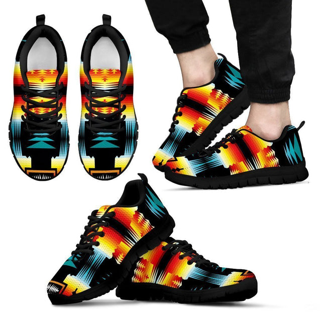 Sage Fire and Turquoise Sopo Men's Sneakers-6teenth World™-Men's Sneakers-US5 (EU38)-Vibe Cosy™