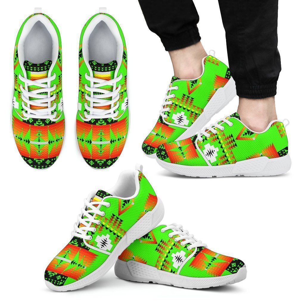 Seven Tribes Lime Green Sopo Men's Athletic Sneakers White Sole-6teenth World™-Men's Athletic Sneakers-US5 (EU38)-Vibe Cosy™