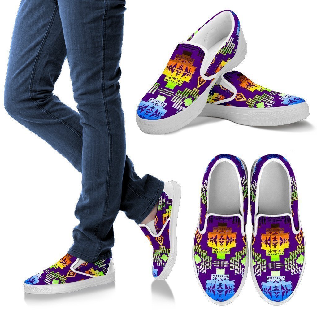 Purple Shades Sopo Men's Slip Ons-6teenth World™-Kid's Sneakers-US8 (EU40)-Vibe Cosy™
